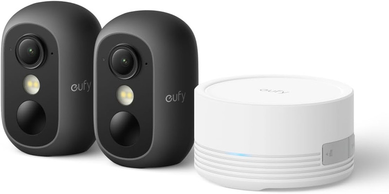 Security cam C35 2-Cam Kit, Wireless Security Indoor/Outdoor Camera, Magnetic Mo