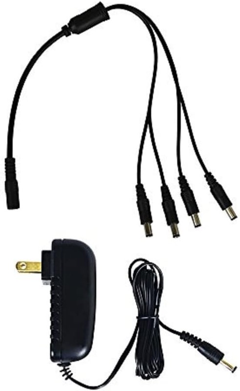 Night Owl Security Camera Power Adapter with 4 Way Splitter
