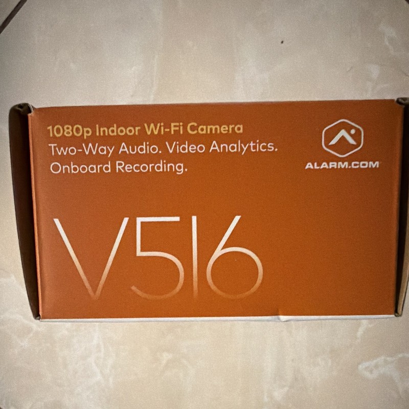 Alarm.com V516 1080p Indoor Wi-Fi Camera Two-Way Audio Video Analytics Recording gallery