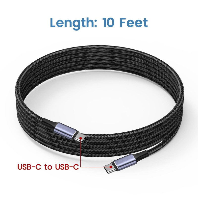 10 ft USB C Camera Tether Cable for Canon R5/R8/R6, USBC to USBC Tethering Ch... gallery