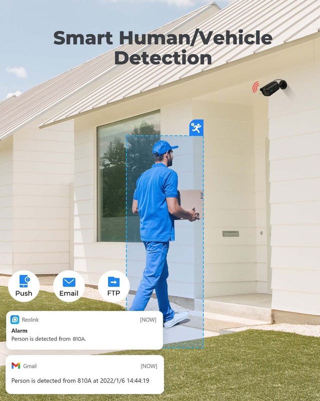 4K/8MP Bullet PoE IP ,Surveillance Outdoor Indoor,Human/Vehicle/Pet Detection... gallery