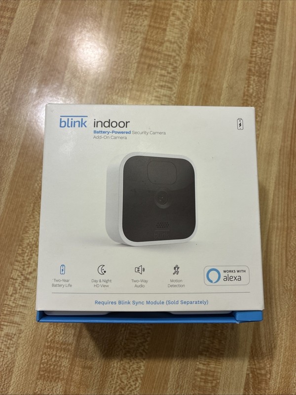 Blink Indoor Add-on Battery Powered Security Camera Sync Module Required Tested