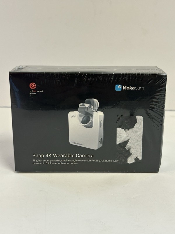 Mokacam Snap 4K Wearable Camera Brand New Sealed Red Dot Award Winner