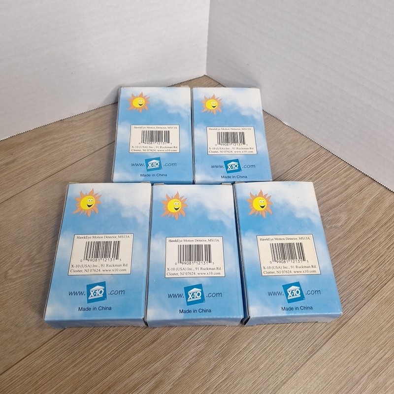 Lot of 5 pcs New X-10 X10 MS13A Hawkeye Motion Detector
