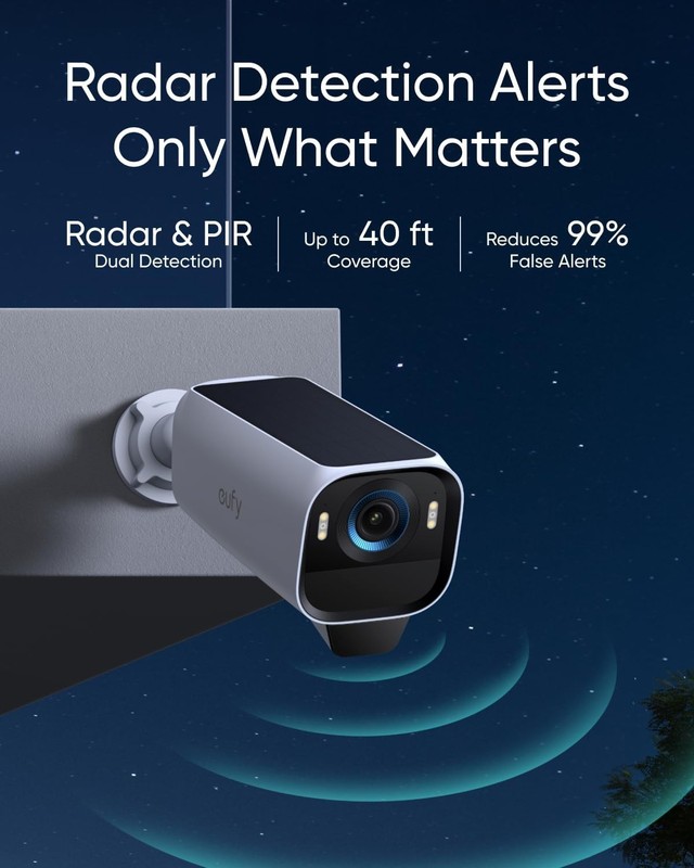 eufy eufyCam S3 Pro Add-on Camera 4K Solar Security Camera MaxColor Night Vision gallery