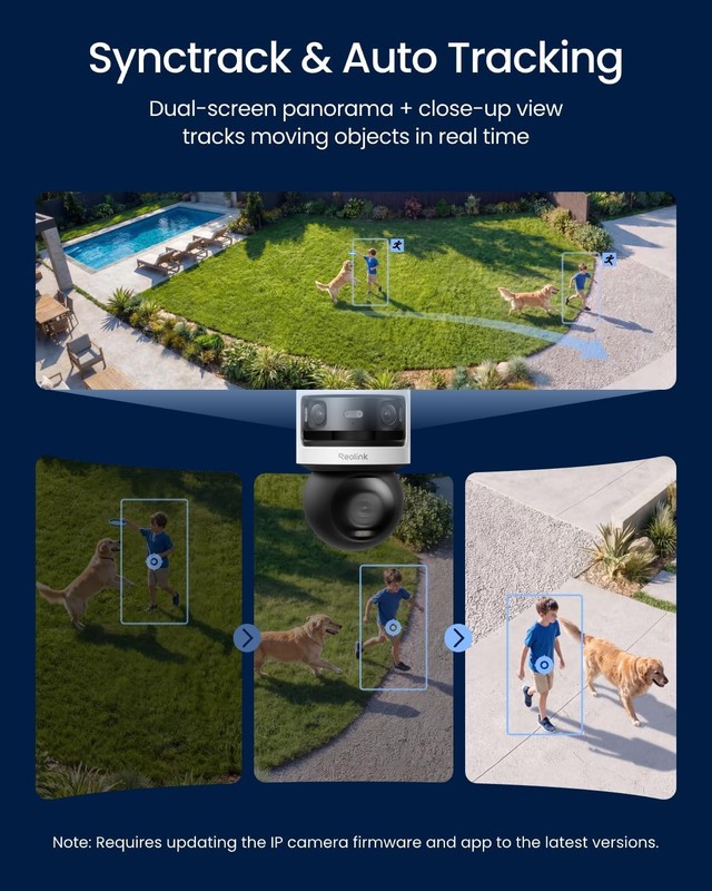 REOLINK Triple-Lens PoE Security Camera 10MP Panoramic PTZ gallery