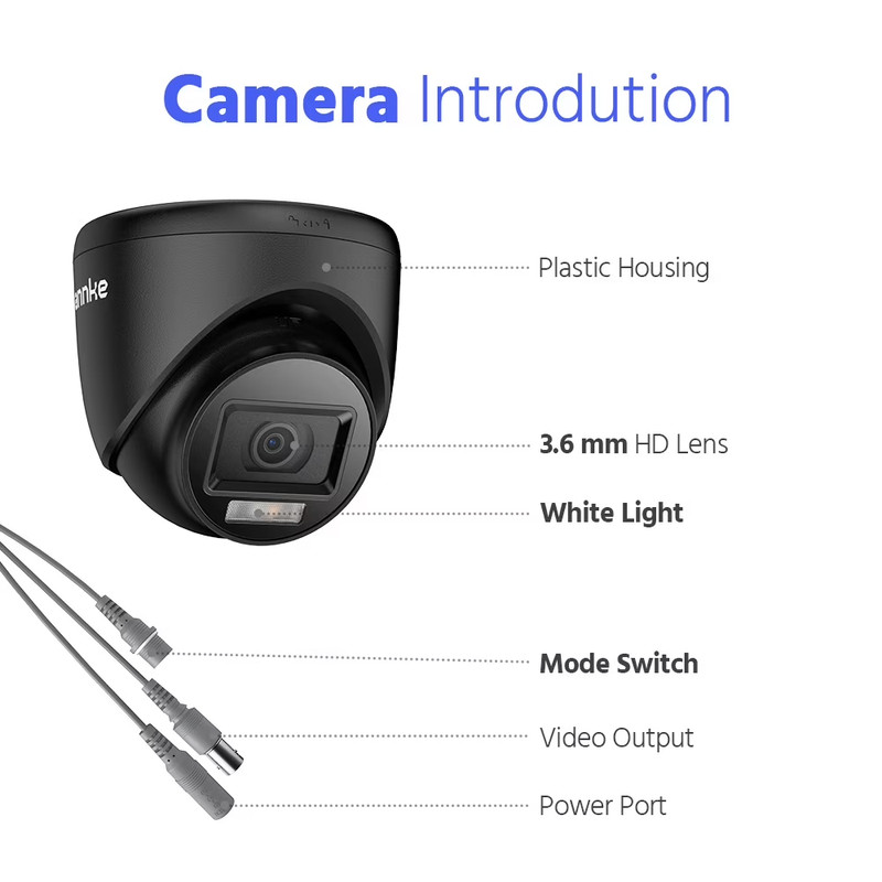 4-Packed 1080P HD-TVI CCTV Security Surveillance Camera Kit, Smart Color Night V gallery