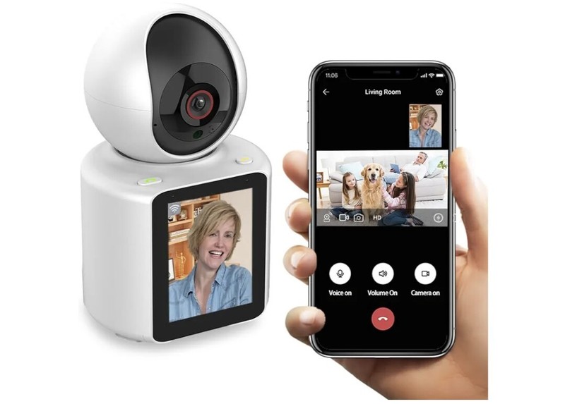 NEW in BOX – 2 Way Video Calling Indoor Camera w/ 2.8 inches Screen, 360″ Wi-Fi