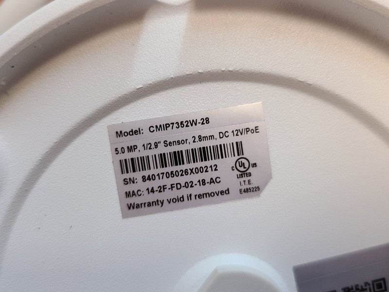 LTS CMIP7352W-28 5MP 3K 2.8MM HD PoE IR DOME NETWORK IP SECURITY CAMERA AS-IS!!! gallery