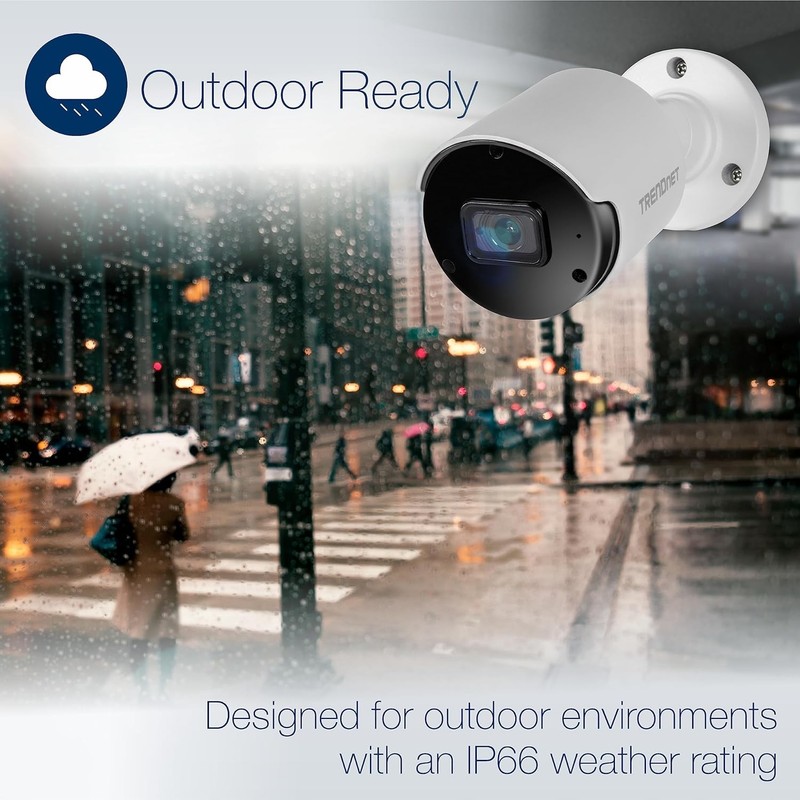 TRENDNET TV-IP1514PI Indoor/Outdoor 5MP H.265 WDR PoE IR Bullet Network Camera gallery