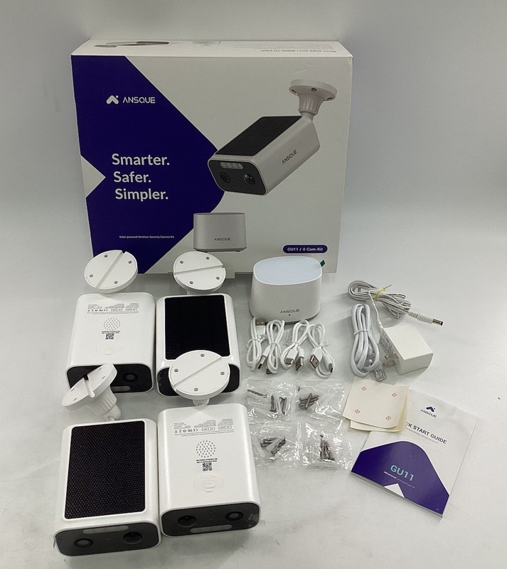 ANSQUE Solar Security Camera Wireless Outdoor