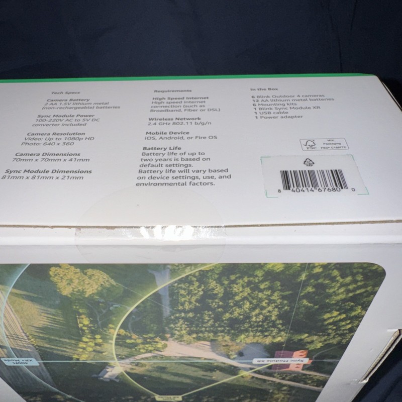 Blink Outdoor 4 XR - 6 Wireless Security Cameras + Sync Module Range 400Ft -NEW gallery