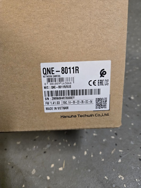 Hanwha Techwin Wisenet QNE-8011R 5MP IR Turret Network IP Camera 2.8mm *NEW* gallery