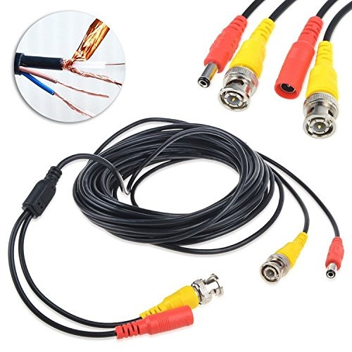 Accessory USA 25ft Black BNC Video Power Wire Cord for Swann 50 feet, gallery