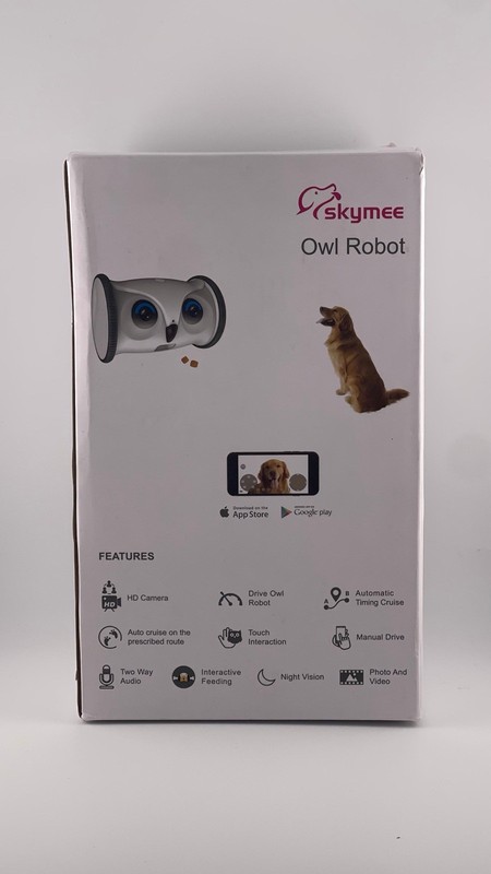 New OpenBox Skymee Owl Robot 1080P HD Pet Camera Treat Dispenser Mobile Wifi Toy gallery