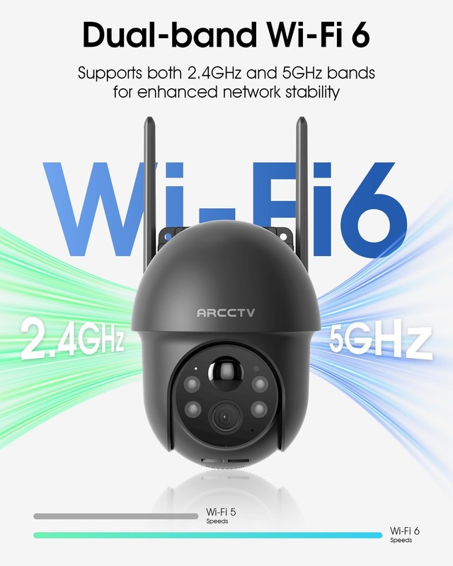 Security Cameras Wireless Outdoor Solar, 4MP 360° View Battery Powered Outdoo... gallery
