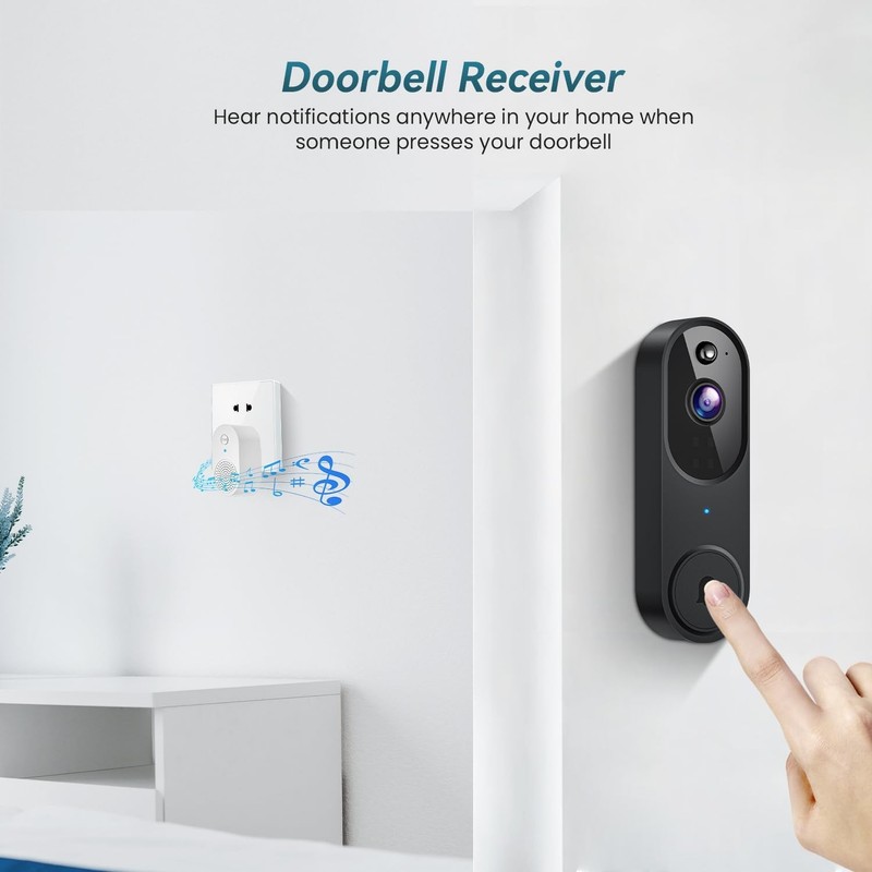 Ring Video Doorbell 1080p HD Camera WI-FI Night Vision Motion Detection Wireless gallery