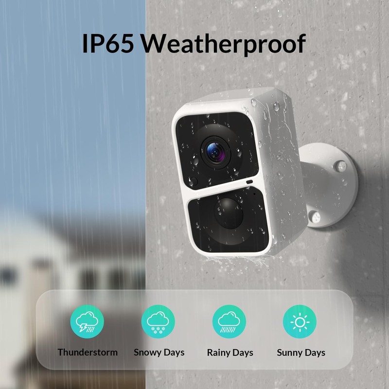 Vicohome 2K Battery-Powered WiFi Security Camera, Outdoor/Indoor with AI... gallery
