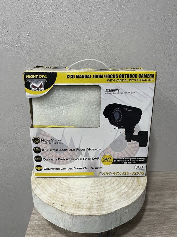 Night Owl CAM-MZ420-425M CCD Outdoor Camera 420 TVL Manual Zoom Weatherproof