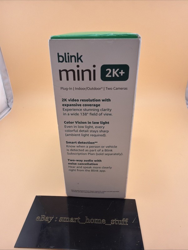 Blink Mini 2K+ (newest model) 2 cameras (Black) gallery