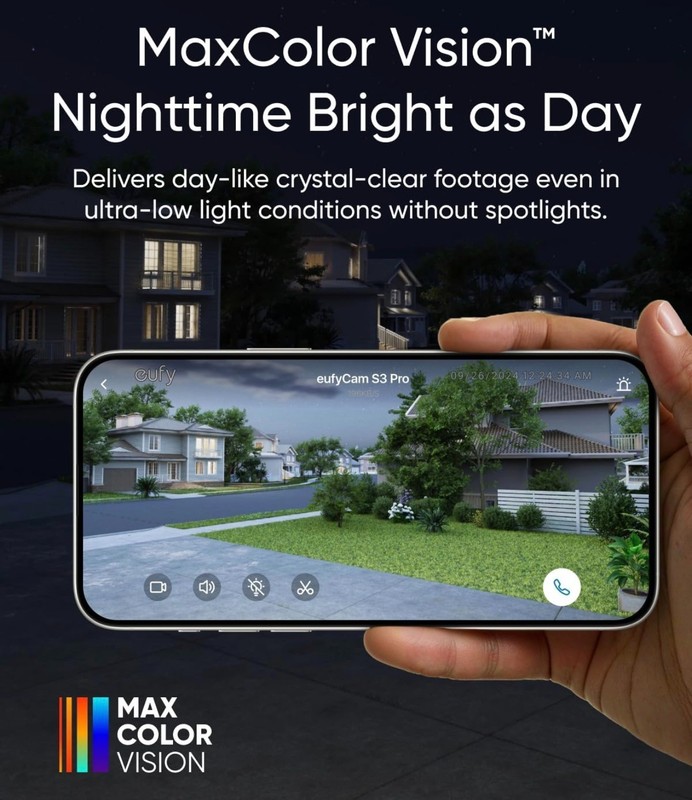 eufy Security 4-Cam Kit Solar Camera Outdoor Wireless, MaxColor Night Vision gallery