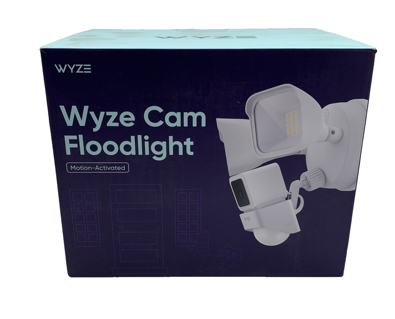 Wyze Cam Floodlight, Wired 1080p HD IP65 Outdoor Smart Security Camera, WYZEC3FL