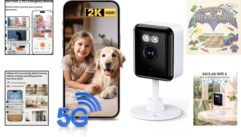 2K Home Security Camera with AI Text Recognition & Night Vision - Solar Powered gallery