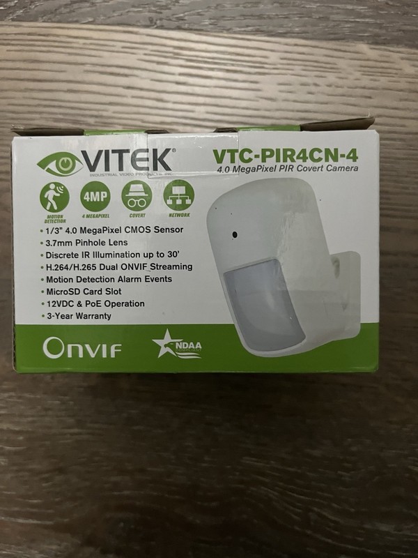 VTC-PIR4CN-4 4.0 MegaPixel Passive Infrared (PIR) H.265+ Network Camera gallery