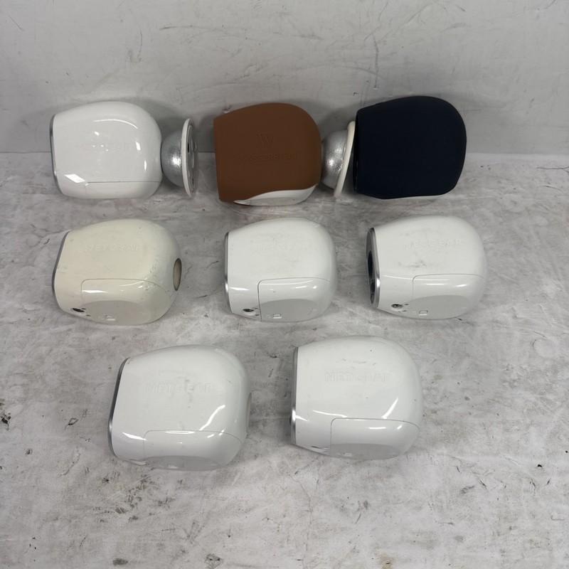 (FOR PARTS UNTESTED) 8X Netgear Arlo VMC3030 Wireless Security Cameras