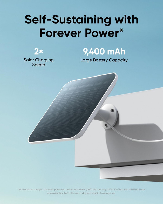 Eufy Security 4G LTE Cam S330, 4K Cellular Solar Security Cameras Wireless Outdo gallery