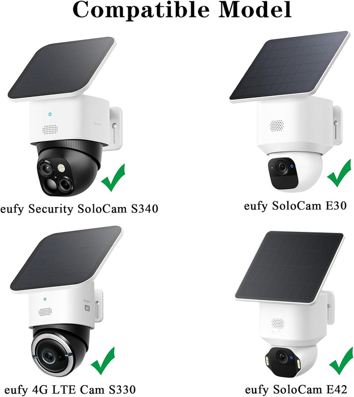 Vinyl Siding Mount Compatible with Eufy SoloCam S340/E30/E42 and Eufy 4G LTE Cam gallery