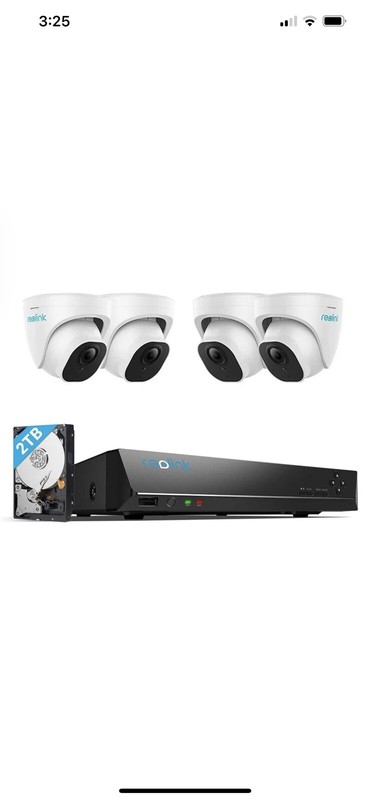 Reolink 5MP Camera System Human Car Detection 8ch PoE NVR&4 RLK8-520D4-5MP AI