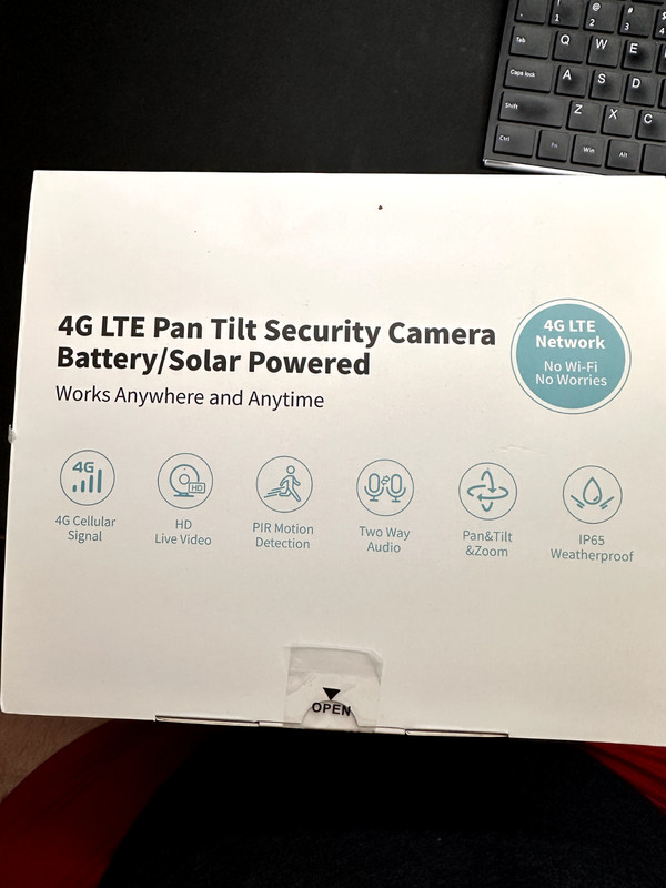 LIWAN 4G LTE Cellular Security Camera Wireless No WiFi Solar 2K ZC-YT10 – Gray