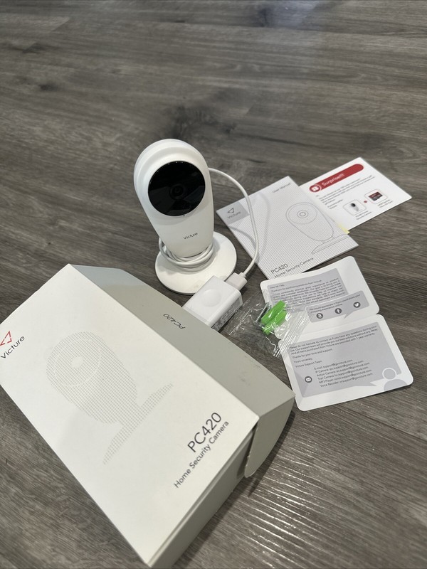 Victure PC420A Wireless Security Pet Baby Monitor Camera White 1080P Camera