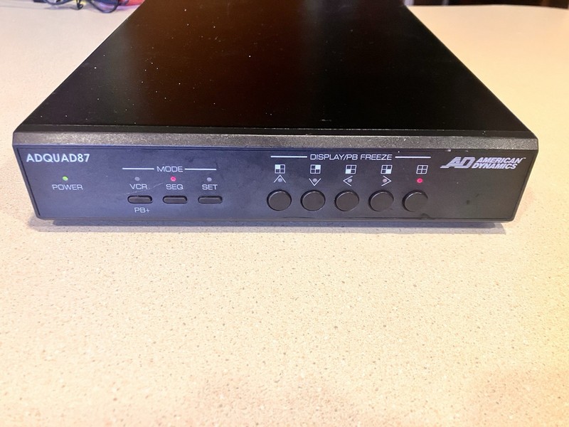 American Dynamics ADQUAD87 Channel CCTV processor sequencer for analog Cameras