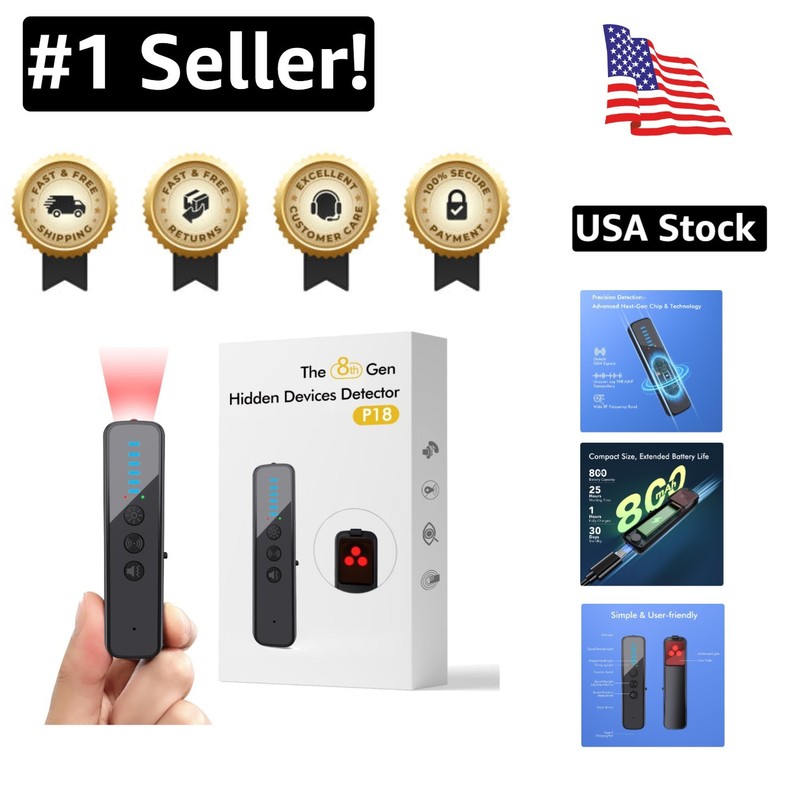 360-Degree Wireless Bug Detector: Ultimate Privacy Protection at Home & Hotels