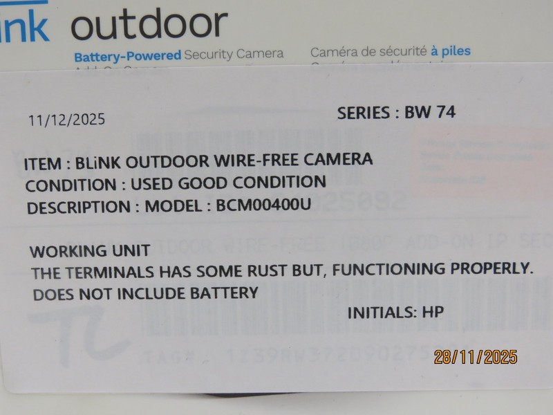 Blink Outdoor Wire-Free 1080p Add-On IP Security Camera BCM00400U - Black [BW74] gallery