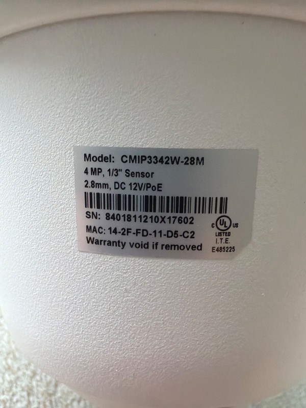 LTS CMIP3342W-28M 4MP H.265+ 2.8mm Wide Angle 100ft IR WDR MicroSD Turret IP... gallery