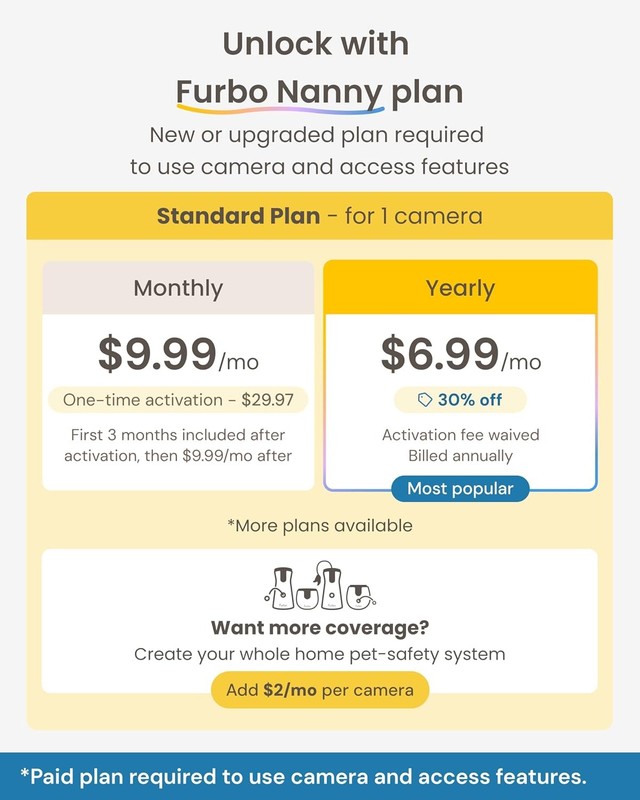 Mini Pet Camera [Subscription Required] Unlock Camera w/Paid Plan Home Security gallery