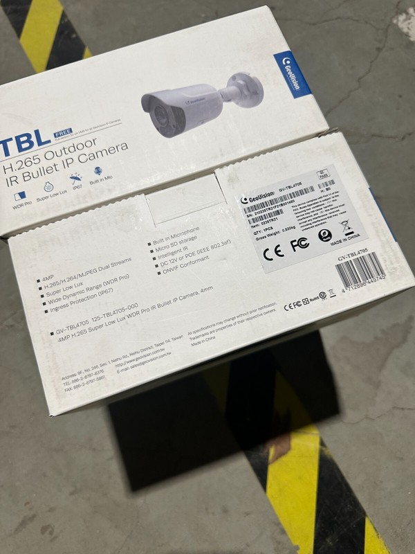 Geovision GV- GV-TBL4705 Bullet Camera 4MP 4mm Outdoor Low Lux WDR Pro IR gallery