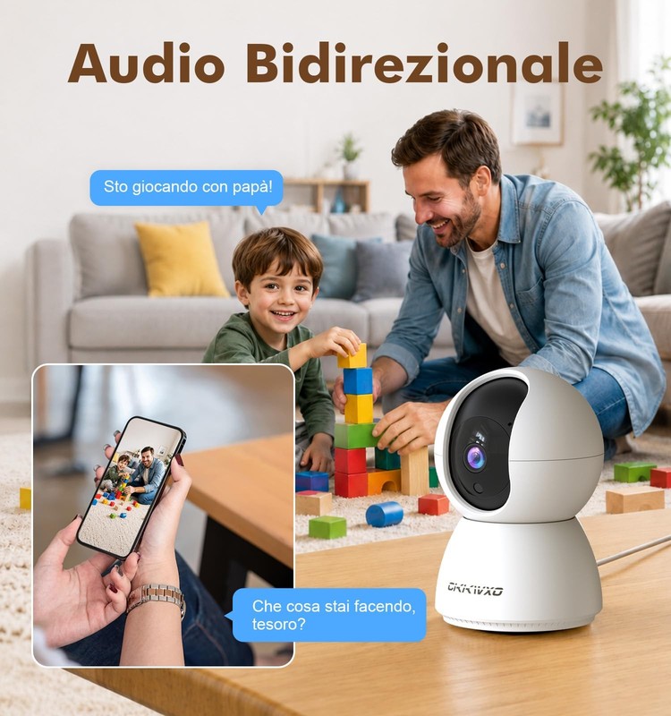 2K Wi-Fi Indoor Security Camera, 2.4/5GHz Wi-Fi Pet Cam, 3MP Camera for Baby ... gallery
