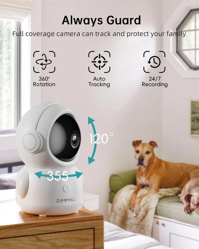 Security Camera Indoor, Baby Monitor with Camera and Audio | Pet/Dog/Cat Came... gallery