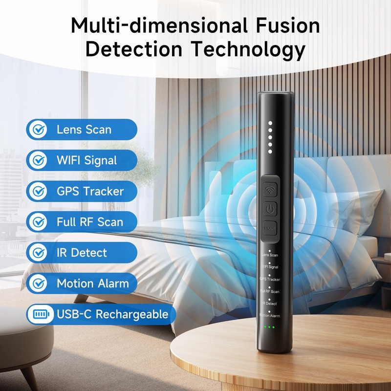 Upgraded Multi-Function Hidden Camera Detector - Precision Detection, GPS Tra... gallery