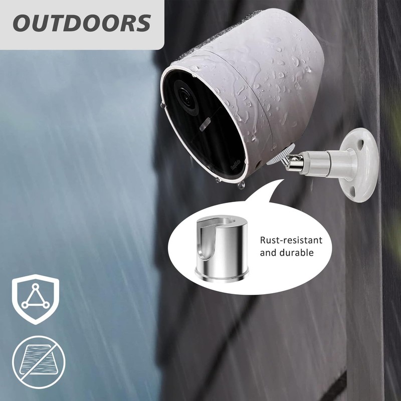 2 Pack Wall Mount Compatible SimpliSafe Outdoor Security Camera, 360° Rotation. gallery