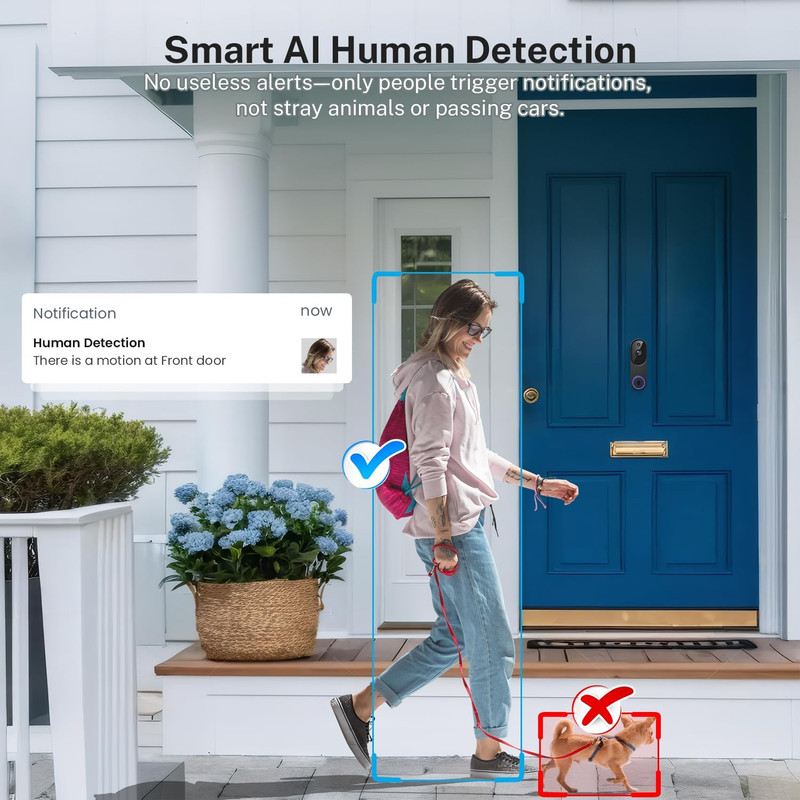 Elegant Wireless Doorbell Camera with 1080P Video, Night Vision & Two-Way Audio gallery