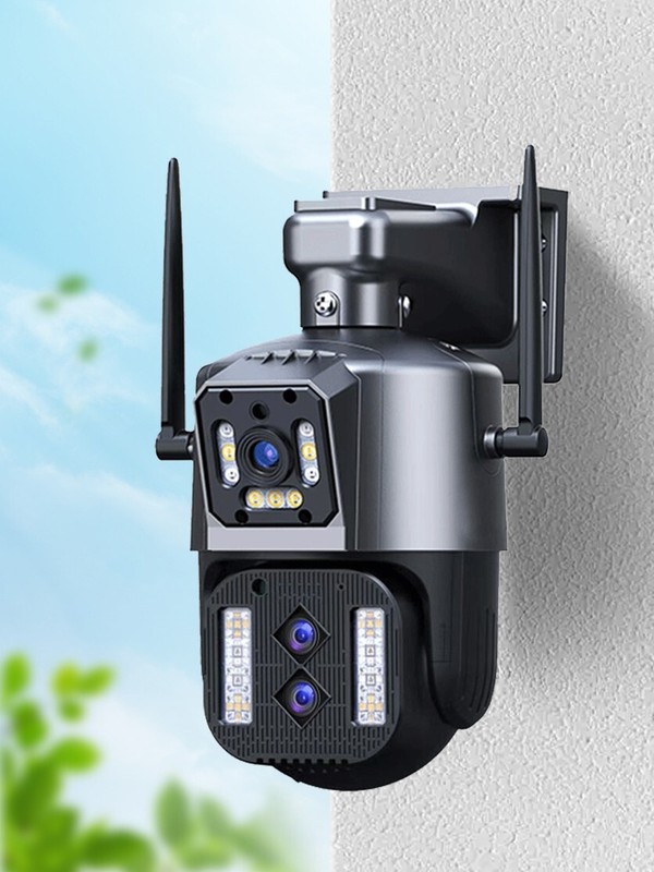 Wifi Security 4+4+4MP Wireless Camera PTZ Home Outdoor Surveillance 2-way Audio