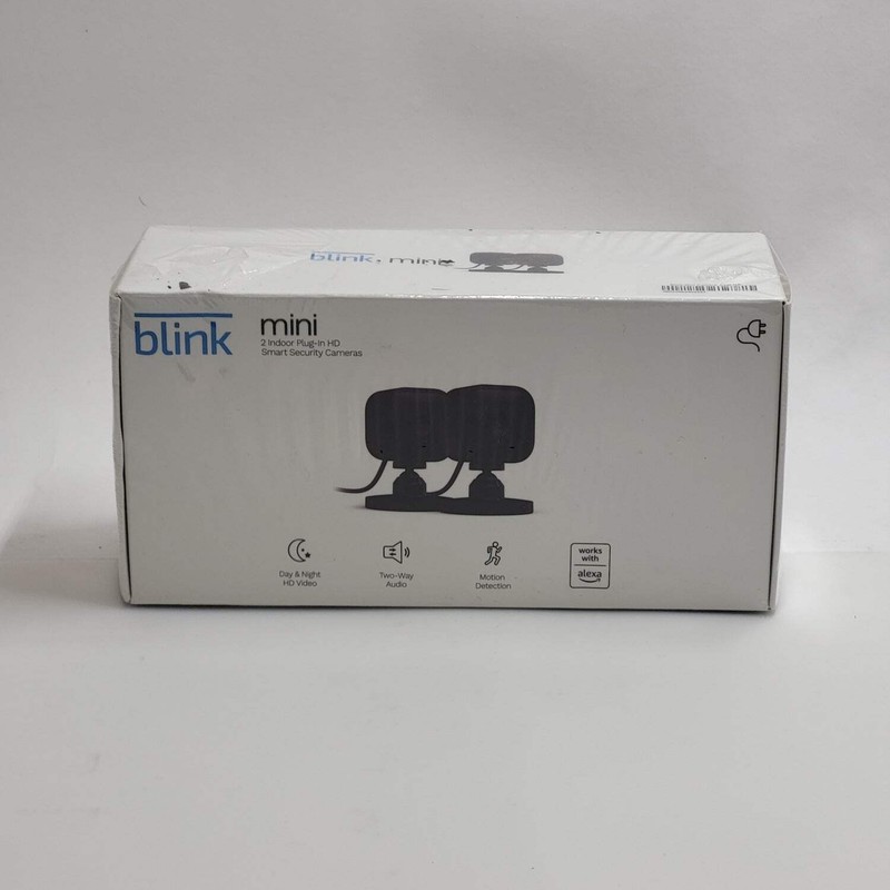 Open box Blink Mini 2 Indoor Plug-in HD Smart Security Camera