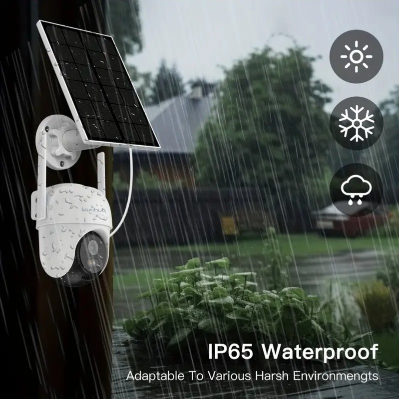 Arenti GO2T 2K 3MP UHD PTZ Outdoor Solar Secuirty Camera, Battery, 360° Pan Tilt gallery