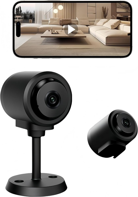2K HD Wireless Security Camera for Home Kids Pets WiFi No WiFi Use