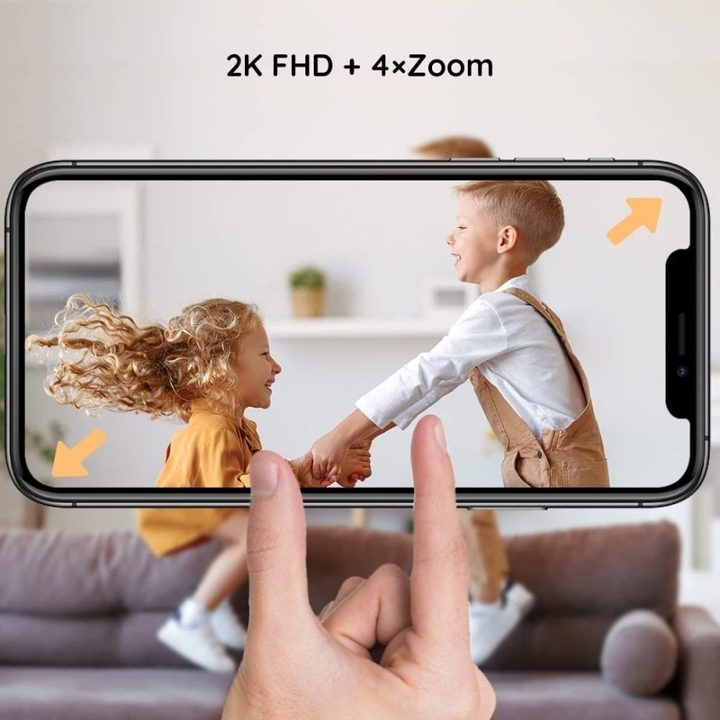 2K Baby Monitor with Camera and Audio, Night Light APP & 5" Split-Screen Control gallery